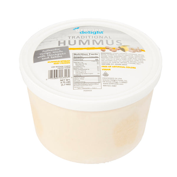 Traditional Hummus 3.75 Pound Each - 4 Per Case.