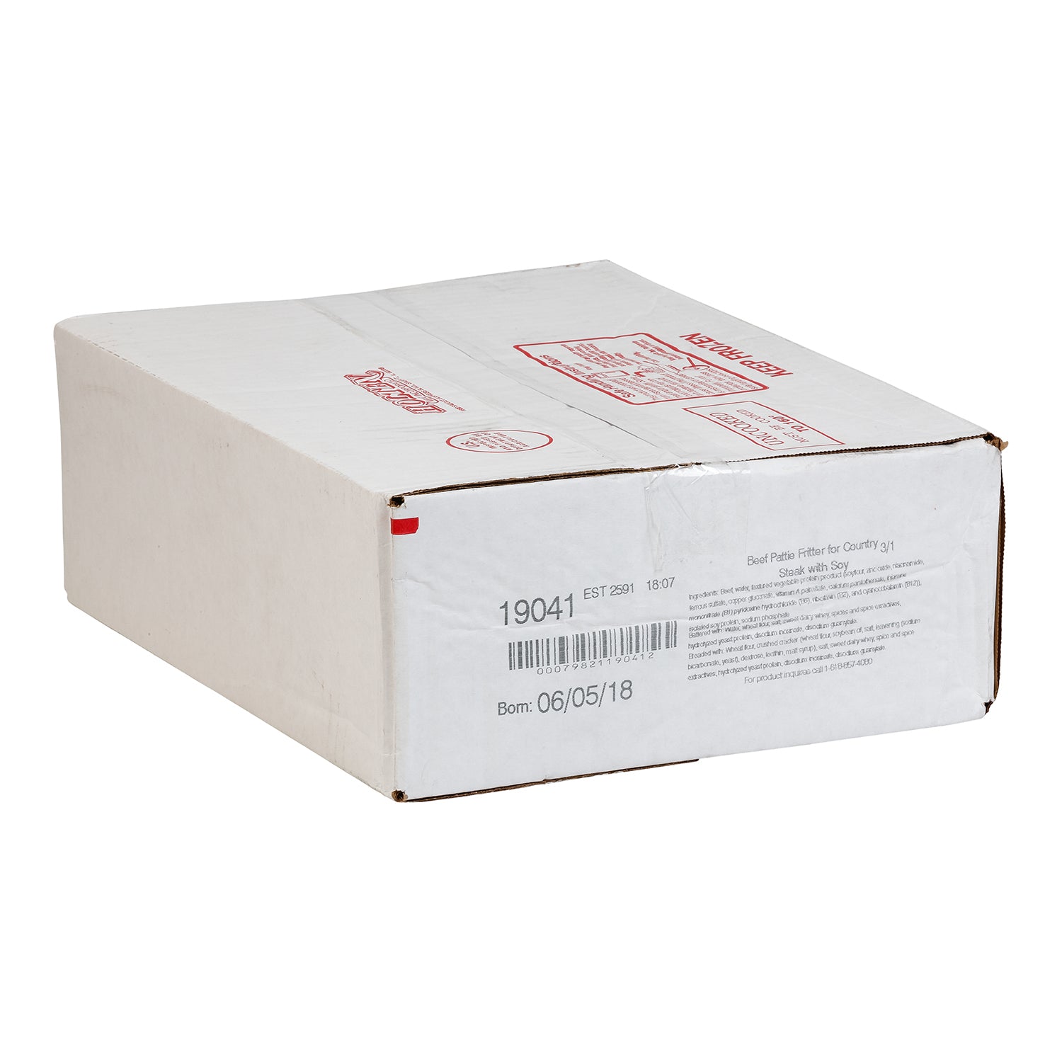 Beef Patty Country Steak Breaded 5.33 Ounce Size - 30 Per Case.
