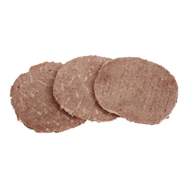 Stratos Beef Patty Round 2 Ounce Size - 120 Per Case.