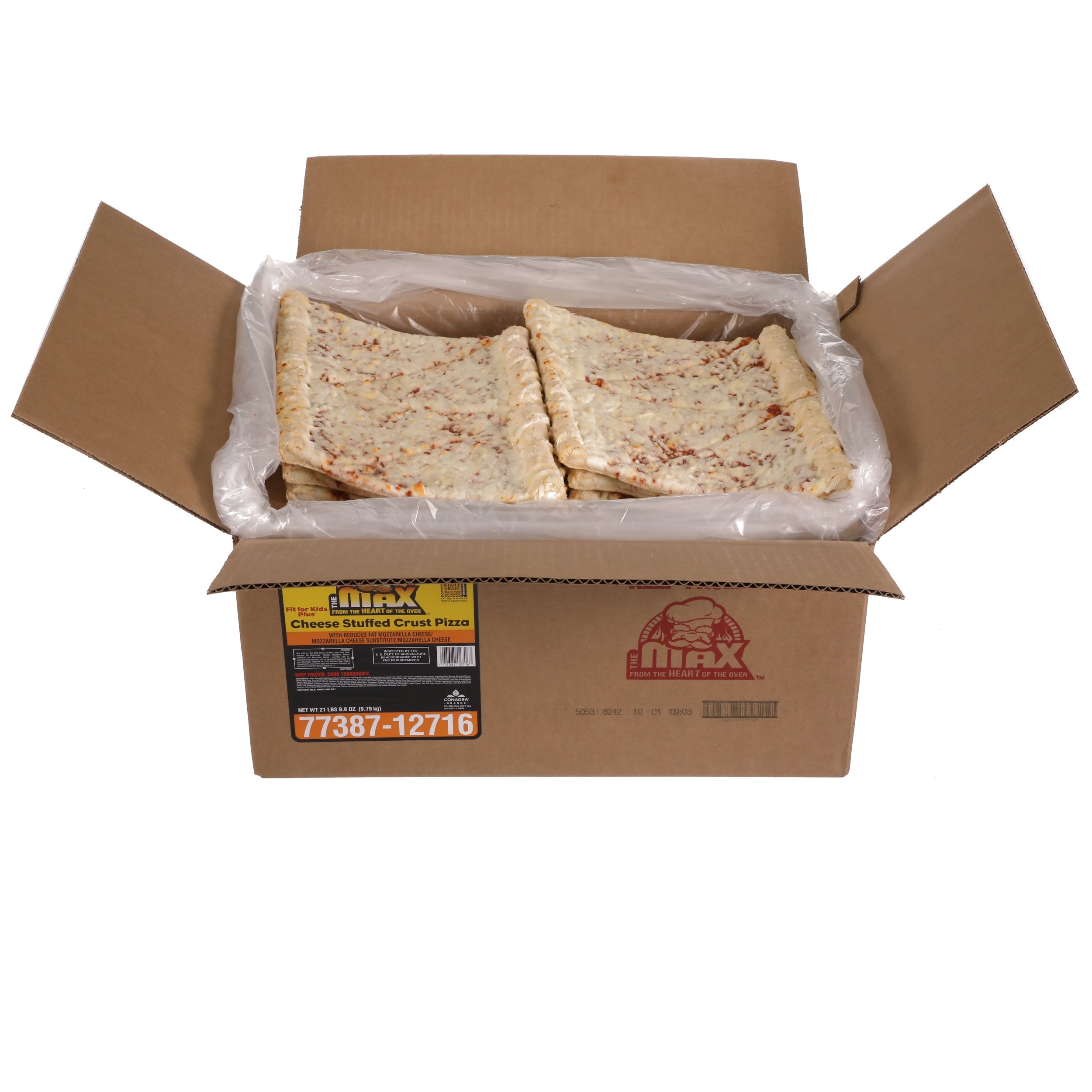 Fit For Kids Plus Stuffed Crust Cheese Whole Grain 4.8 Ounce Size - 72 Per Case.
