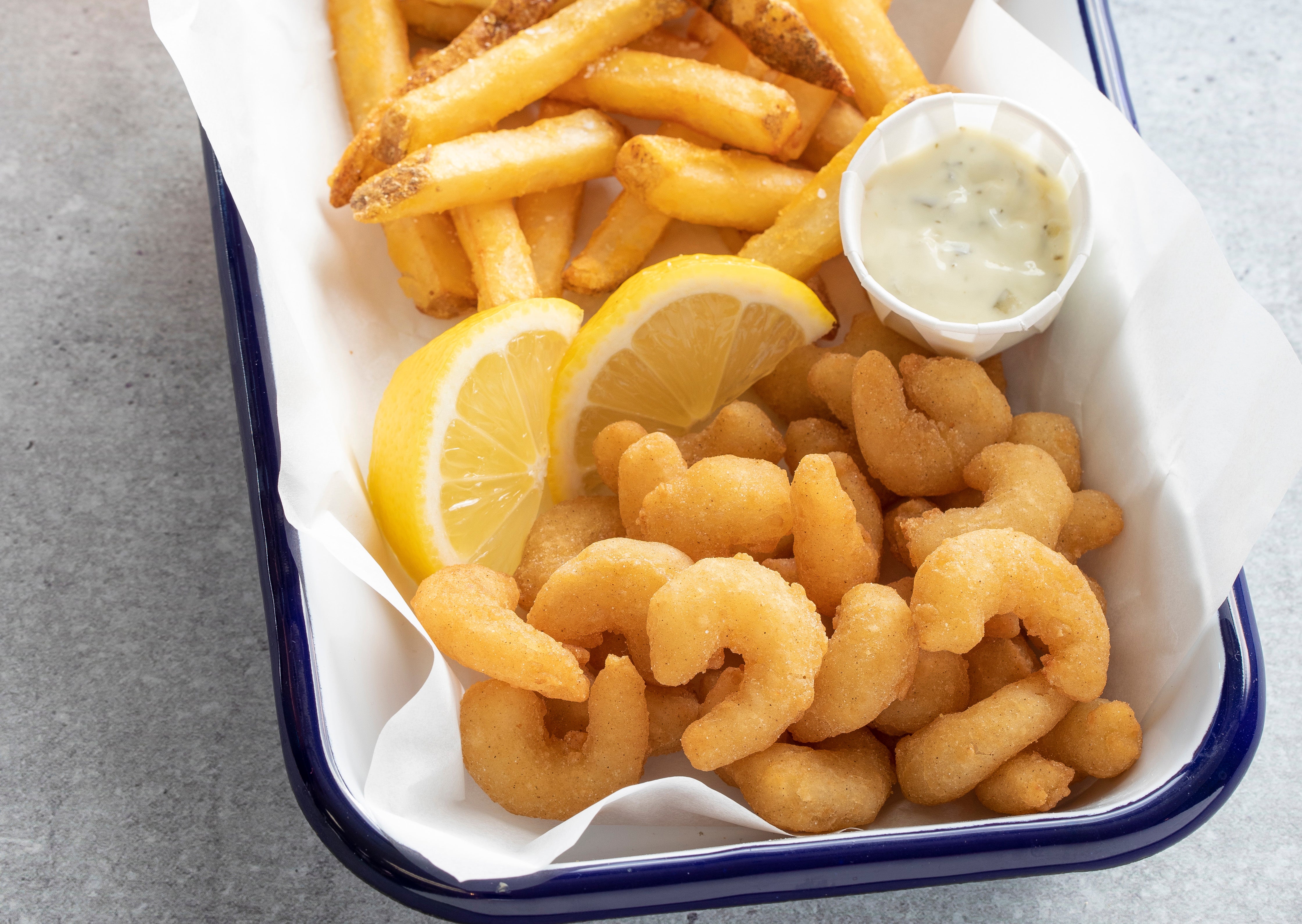 Mrsf Craft Beer Battered Popcorn Shrimp Off 2.5 Pound Each - 4 Per Case.