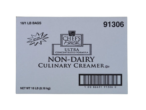 Chef's Finest Creamer Non Dairy 1 Pound Each - 18 Pound Per Case.