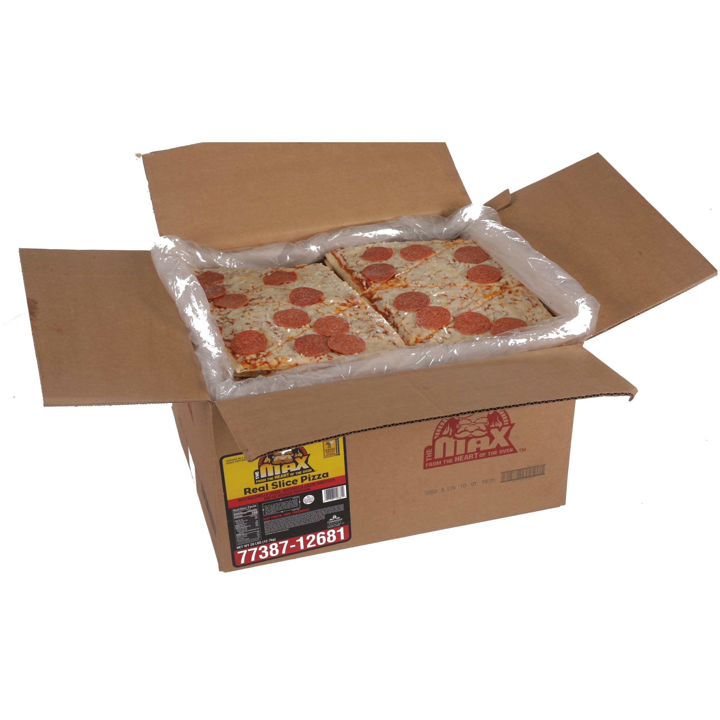 Real Slice Pepperoni Reduced Fat Whole Grain 4.67 Ounce Size - 96 Per Case.
