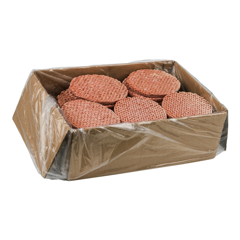Double Red Provisions Frozen Beef Patties Ground 5.33 Ounce Size - 45 Per Case.