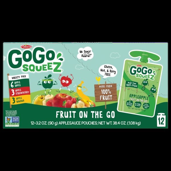 Gogo Variety Pack 12 Each - 6 Per Case.