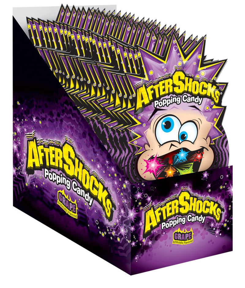 Aftershocks Popping Candy The Pop That Will Not Stop 0.33 Ounce Size - 192 Per Case.
