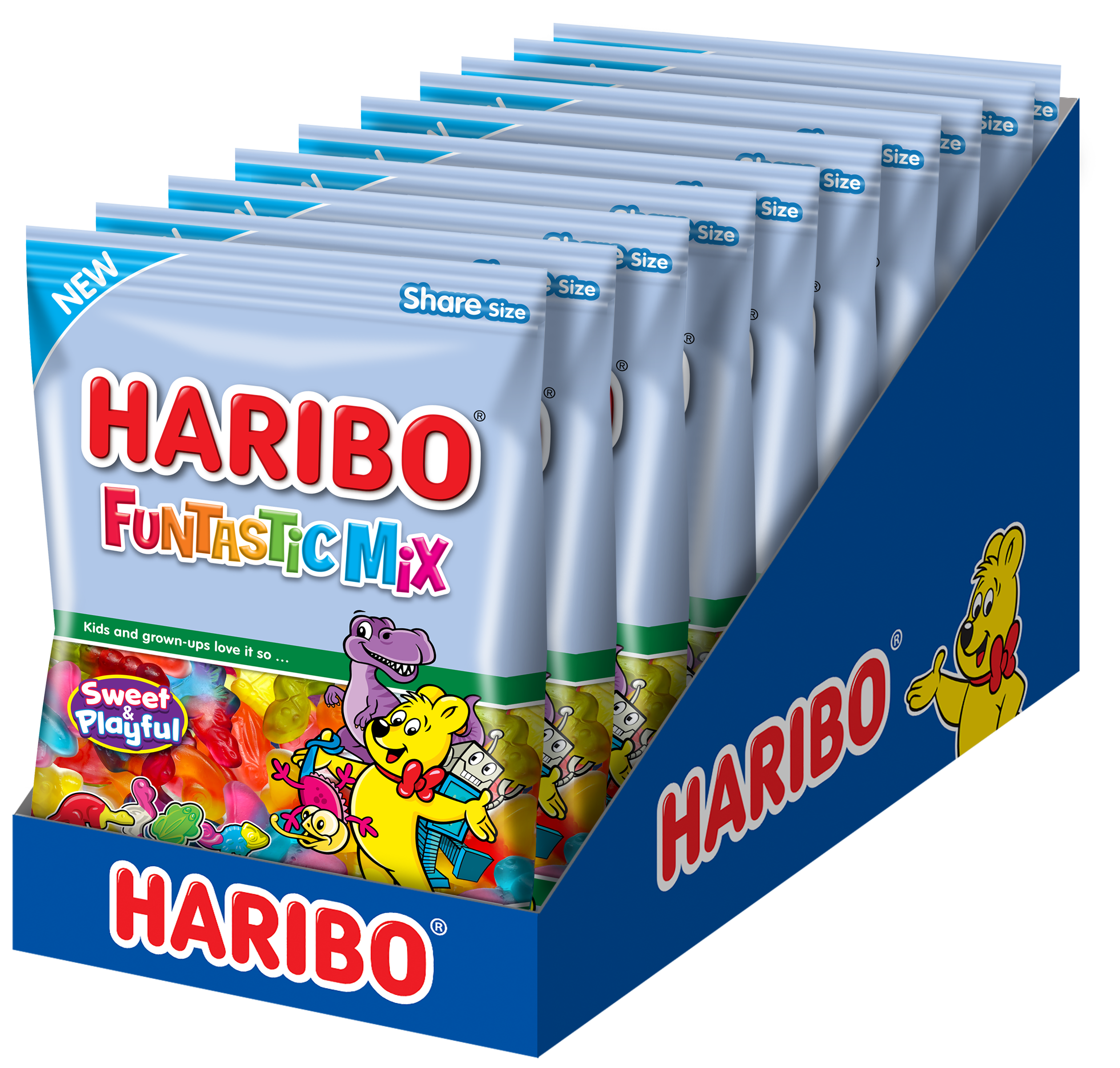 Haribo Confectionery Funtastic Mix Pb Drc 8 Ounce Size - 10 Per Case.