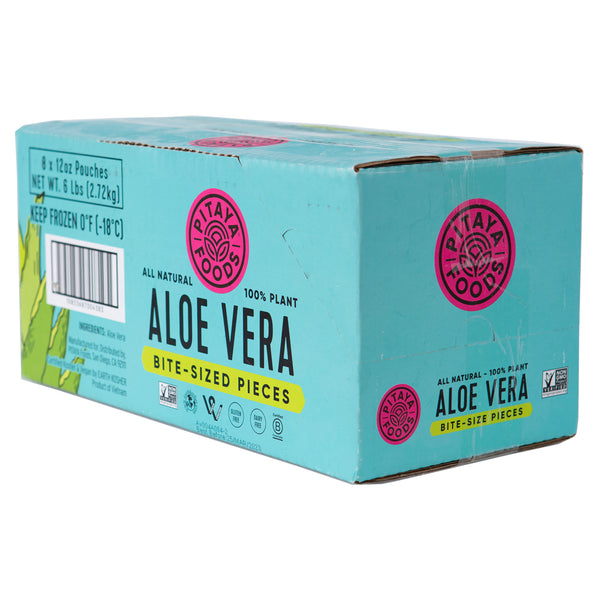 Pitaya Plus Frozen Aloe Vera Pieces 12 Ounce Size - 8 Per Case.