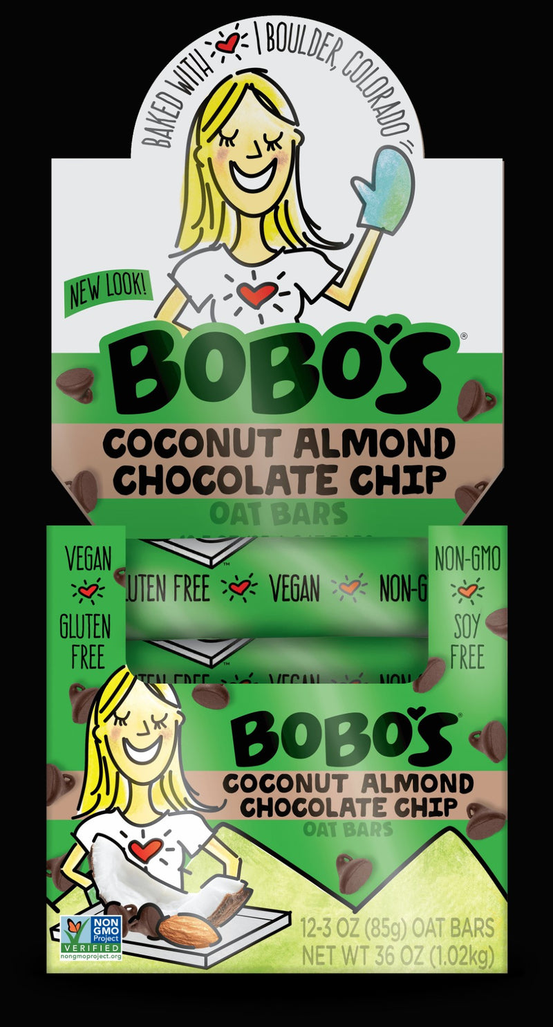 Coconut Almond Chocolate Chip Bar 3 Ounce Size - 48 Per Case.