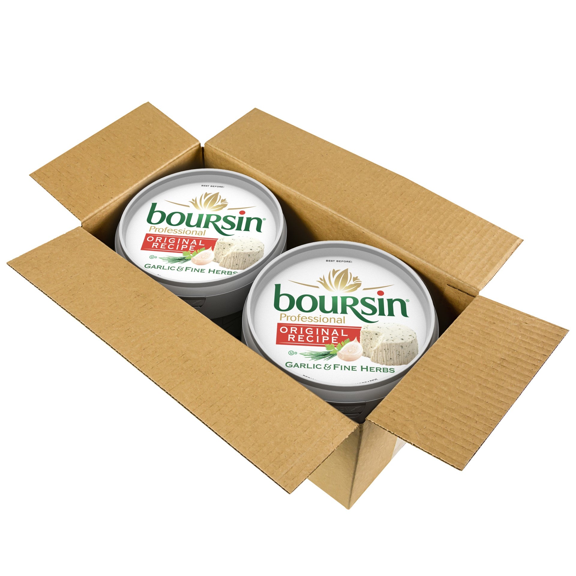 Boursin Garlic & Herb Original 2.2 Pound Each - 2 Per Case.