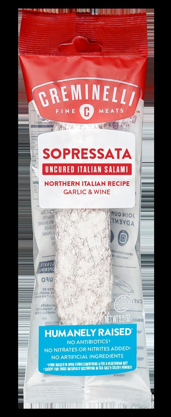 Sopressata Salami Our Sofi Award Winning Sopressa Is Made With Organic Garlic And Sangiov 3.1 Ounce Size - 9 Per Case.