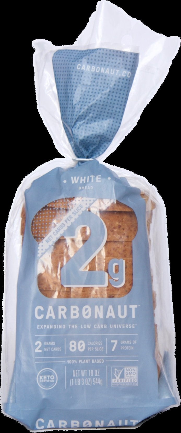 Carbonaut Low Carb White Bread 19 Ounce Size - 8 Per Case.