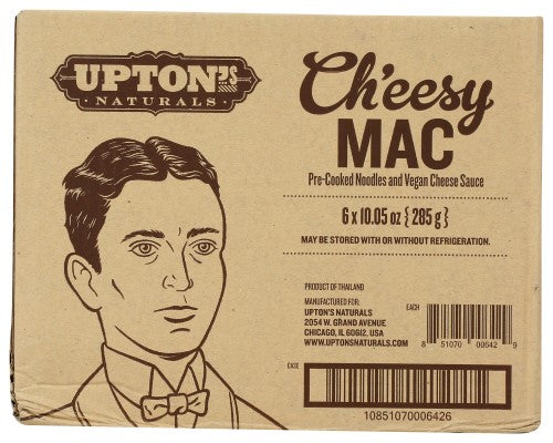Upton's Naturals Ch'eesy Macaroni 10.05 Ounce Size - 6 Per Case.