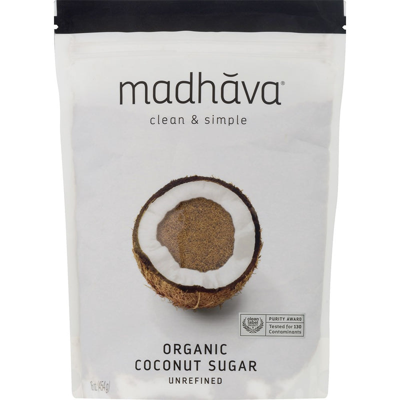 Organic Coconut Sugar Bag 1 Pound Each - 6 Per Case.