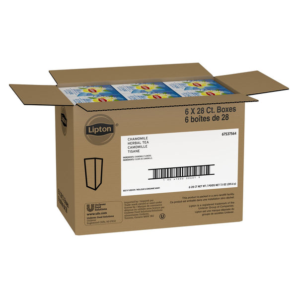 Lipton Chamomile Tea 28 Count Packs - 6 Per Case.
