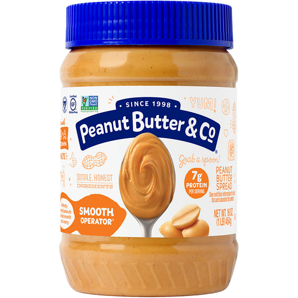Smooth Operator Peanut Butter XAll Natural Smooth Peanut Butter Vegan Non Gmo Ko 16 Ounce Size - 6 Per Case.