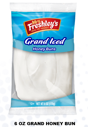 Msfs Grand Iced Honey Bun 6 Ounce Size - 48 Per Case.