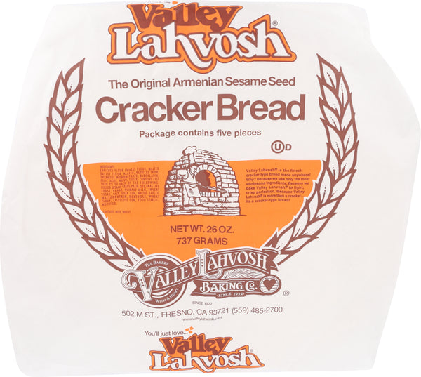 Lahvosh Crackerbread 5" Round Original 26 Ounce Size - 5 Per Case.