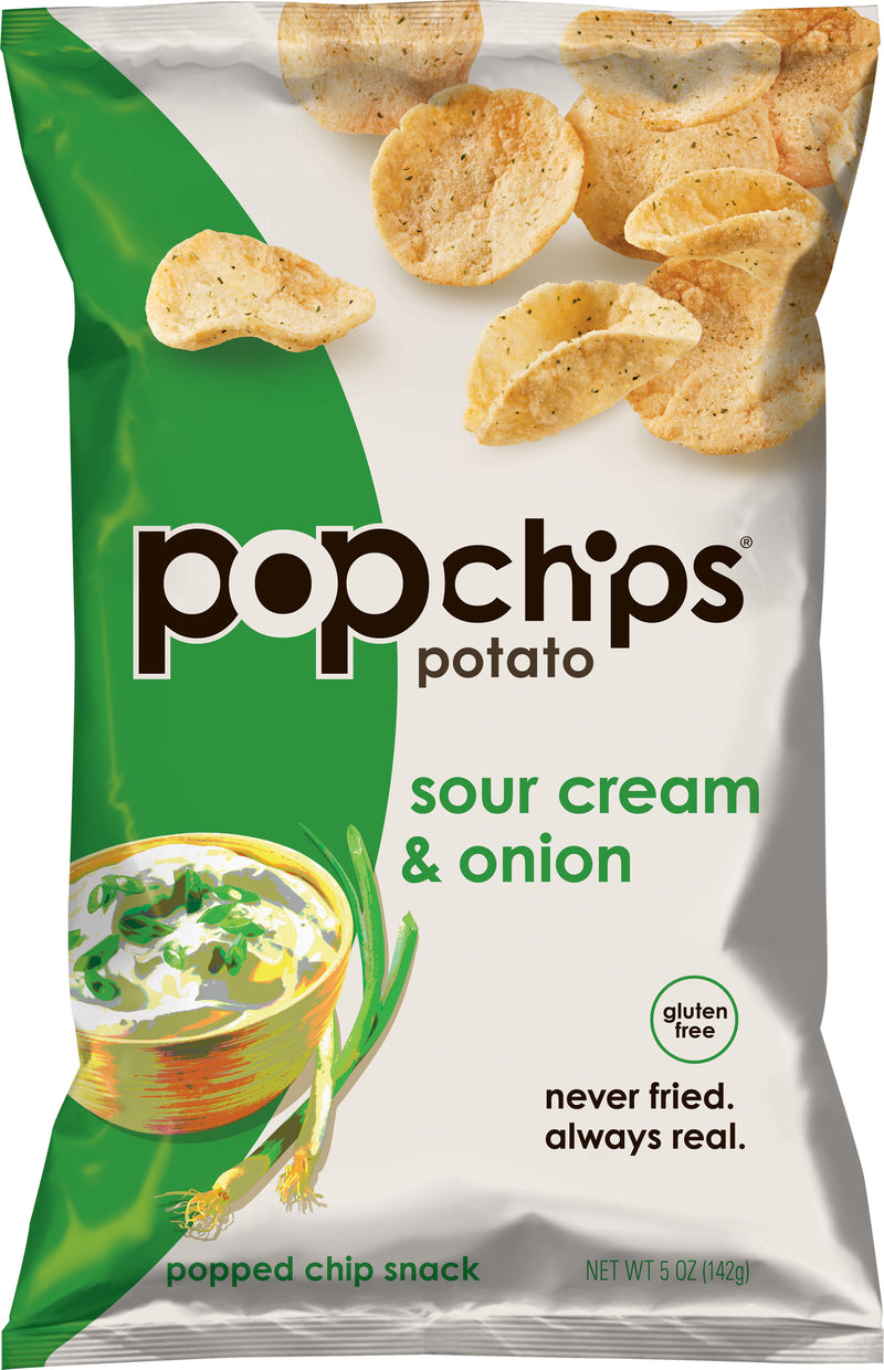 Popchips Barbeque Potato Chip Snack 5 Ounce Size - 12 Per Case.