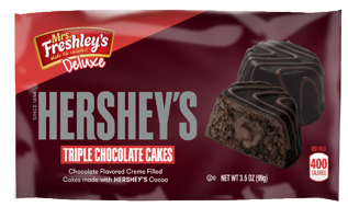 Hershey Triple Chocolate Cake 3.5 Ounce Size - 48 Per Case.