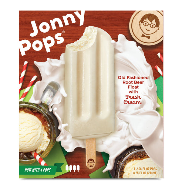 Jonnypops Smoothie Pops Root Beer Float Andcream 4 Each - 6 Per Case.