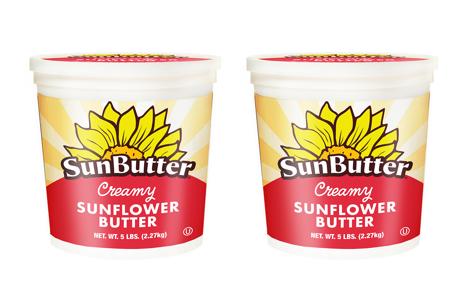Sunbutter Creamy Tubs 5 Pound Each - 2 Per Case.