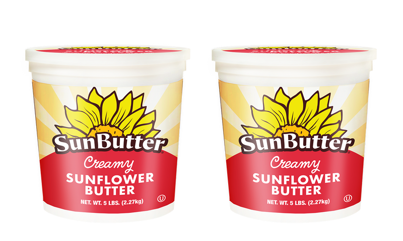 Sunbutter Creamy Tubs 5 Pound Each - 2 Per Case.
