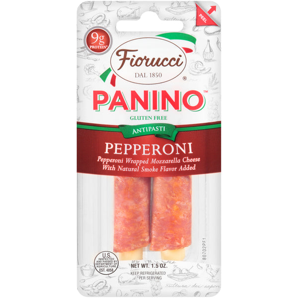 Fiorucci Foods Panino Pepperoni Mozzarella 1.5 Ounce Size - 16 Per Case.