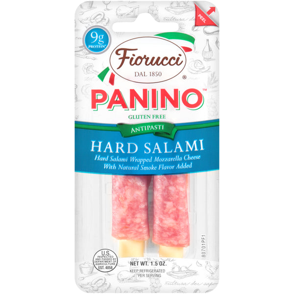 Fiorucci Panino Hard Salami 1.5 Ounce Size - 16 Per Case.