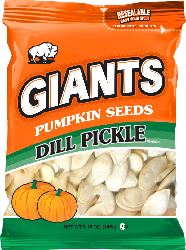 Giant Snack Inc Giants Pumpkin Seed Dill 5.15 Ounce Size - 12 Per Case.