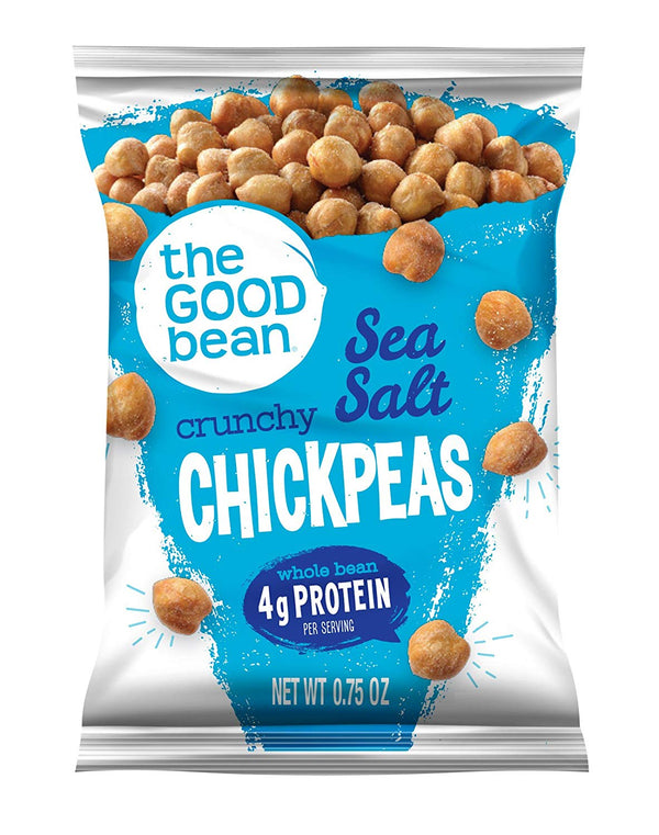 The Good Bean Chickpeas Sea Salt 0.75 Ounce Size - 250 Per Case.
