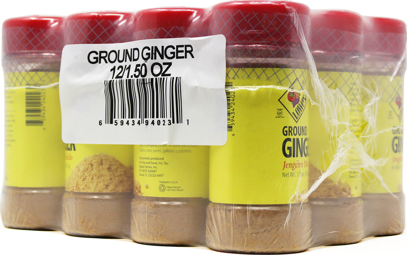 Lowes Ginger Ground 1.5 Ounce Size - 12 Per Case.