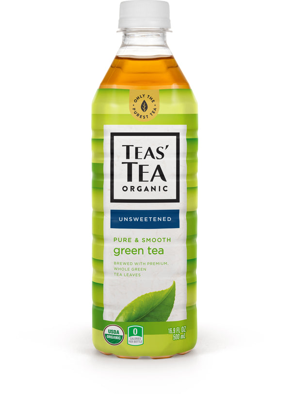 Teas' Tea Tea Unsweetened Pure Green 16.9 Fluid Ounce - 12 Per Case.