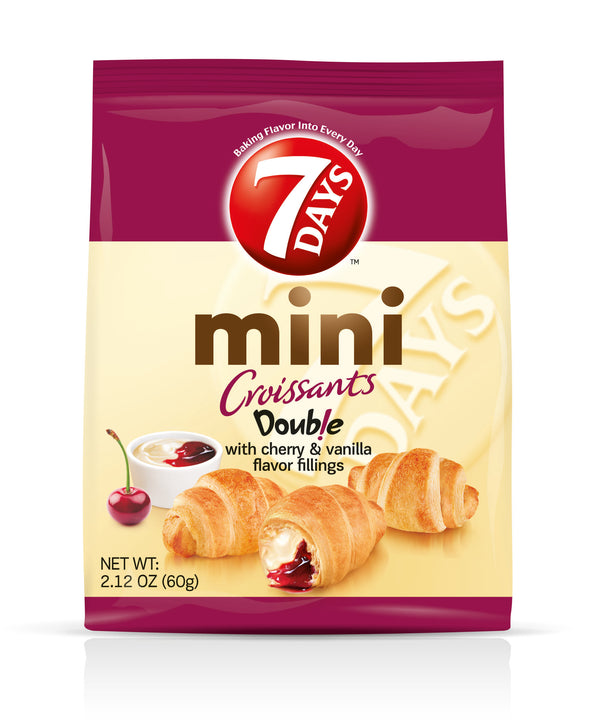 Cherry & Vanilla Mini Croissant 2.12 Ounce Size - 30 Per Case.