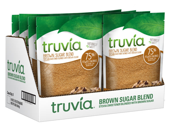 Truvia Brown Sugar Blend Mix Of Stevia Sweetener And Brown Sugar 18 Ounce Size - 8 Per Case.