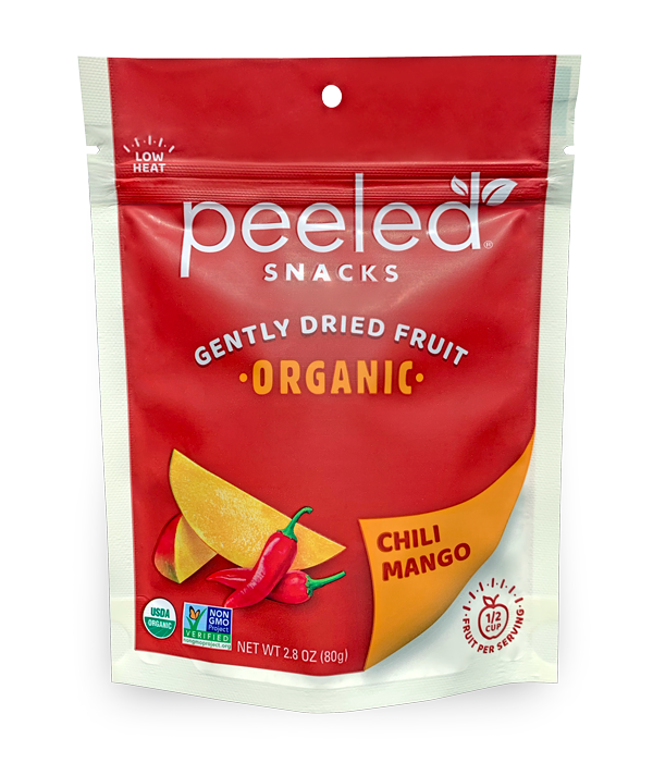 Peeled Snacks Mango With Akick 2.8 Ounce Size - 12 Per Case.