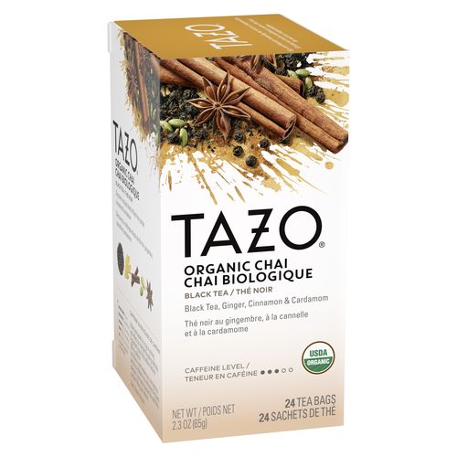 Tazo Tea Bags Chai 24 Count Packs - 6 Per Case.