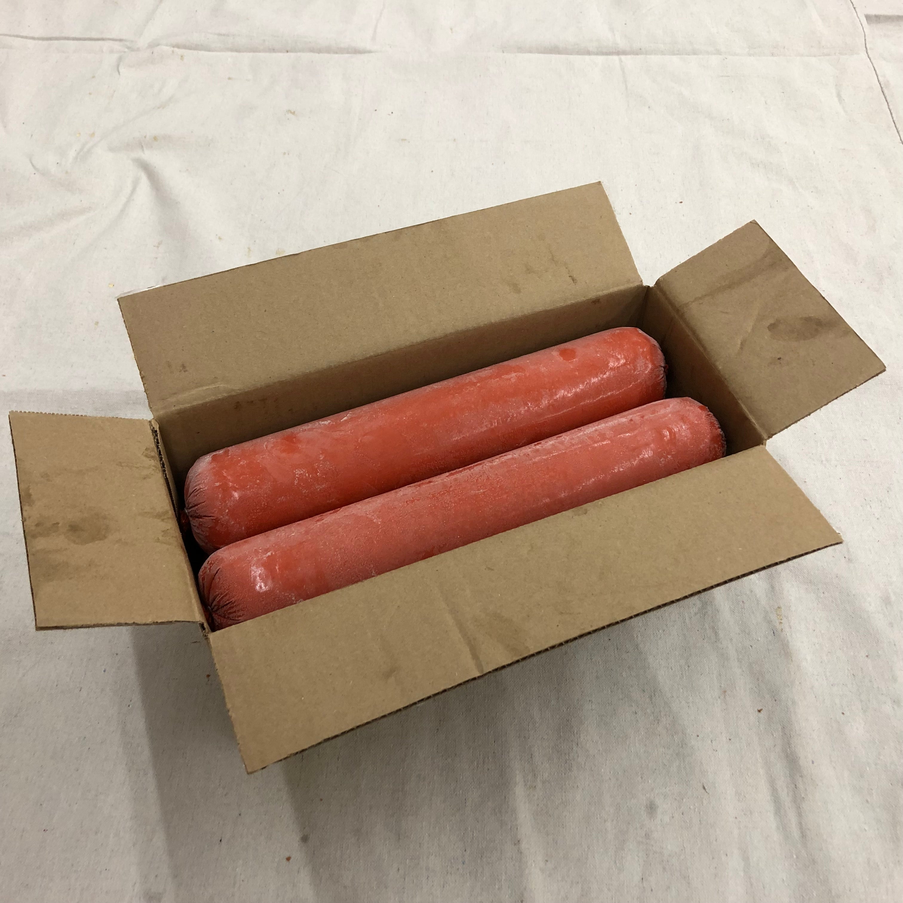 Uncut Plant Based Burger Bulk Ground Uncooked 2.5 Pound Each - 4 Per Case.