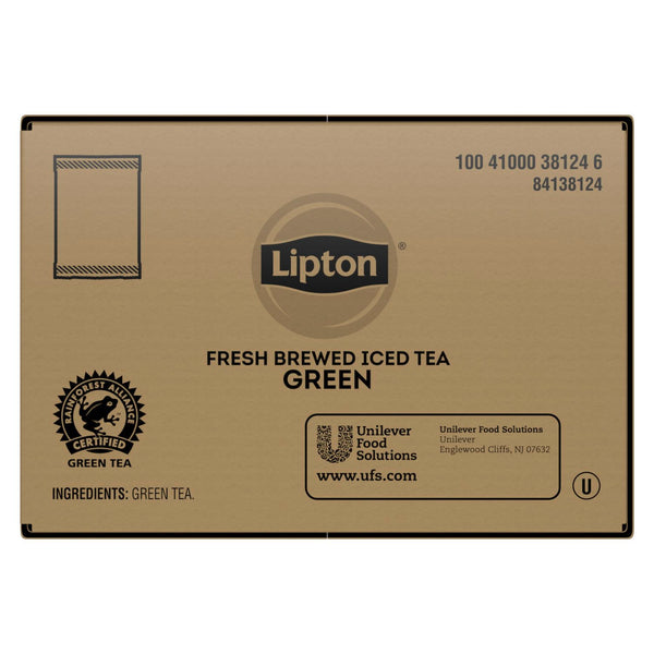 Lipton Green Iced Tea Fresh Brewed 1 Gallon - 24 Per Case.
