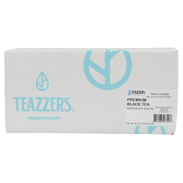 Teazzers Black Tea Premium 2 Ounce Size - 48 Per Case.