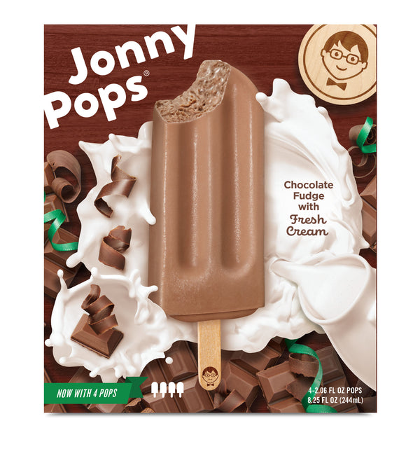 Jonnypops Smoothie Pops Dark Chocolate And Cream 4 Each - 6 Per Case.