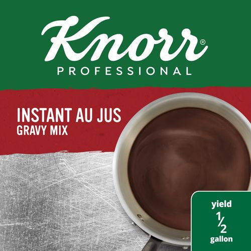 Knorr Instant Soup Base Au Jus Gravy 3.7 Ounce Size - 12 Per Case.