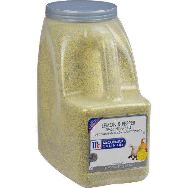 Mccormick Culinary Lemon & Pepper Seasoning Salt 7.5 Pound Each - 3 Per Case.