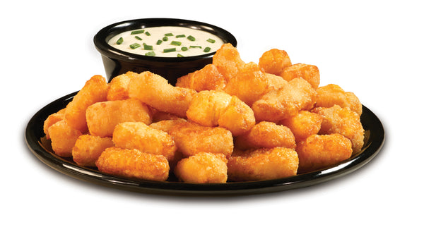 Trivers' Half Naked Yellow Cheese Curds 2.5 Pound Each - 4 Per Case.
