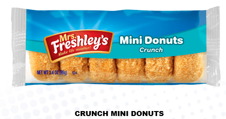 Msfs Chp Crunch Mini Donuts 3.4 Ounce Size - 72 Per Case.