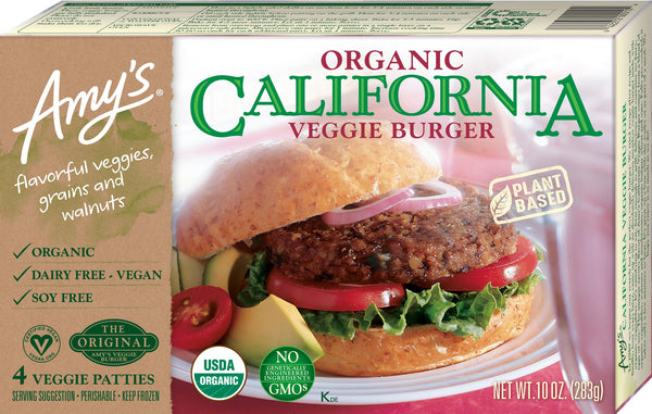California Veggie Burger 10 Ounce Size - 12 Per Case.