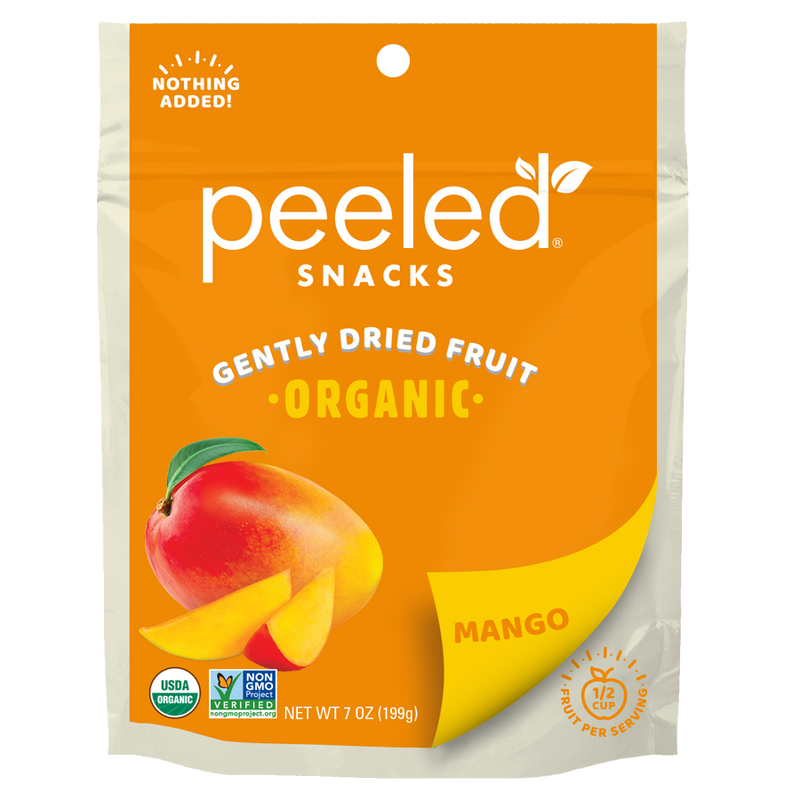 Peeled Snacks Mango Organic Dried Fruit 7 Ounce Size - 6 Per Case.