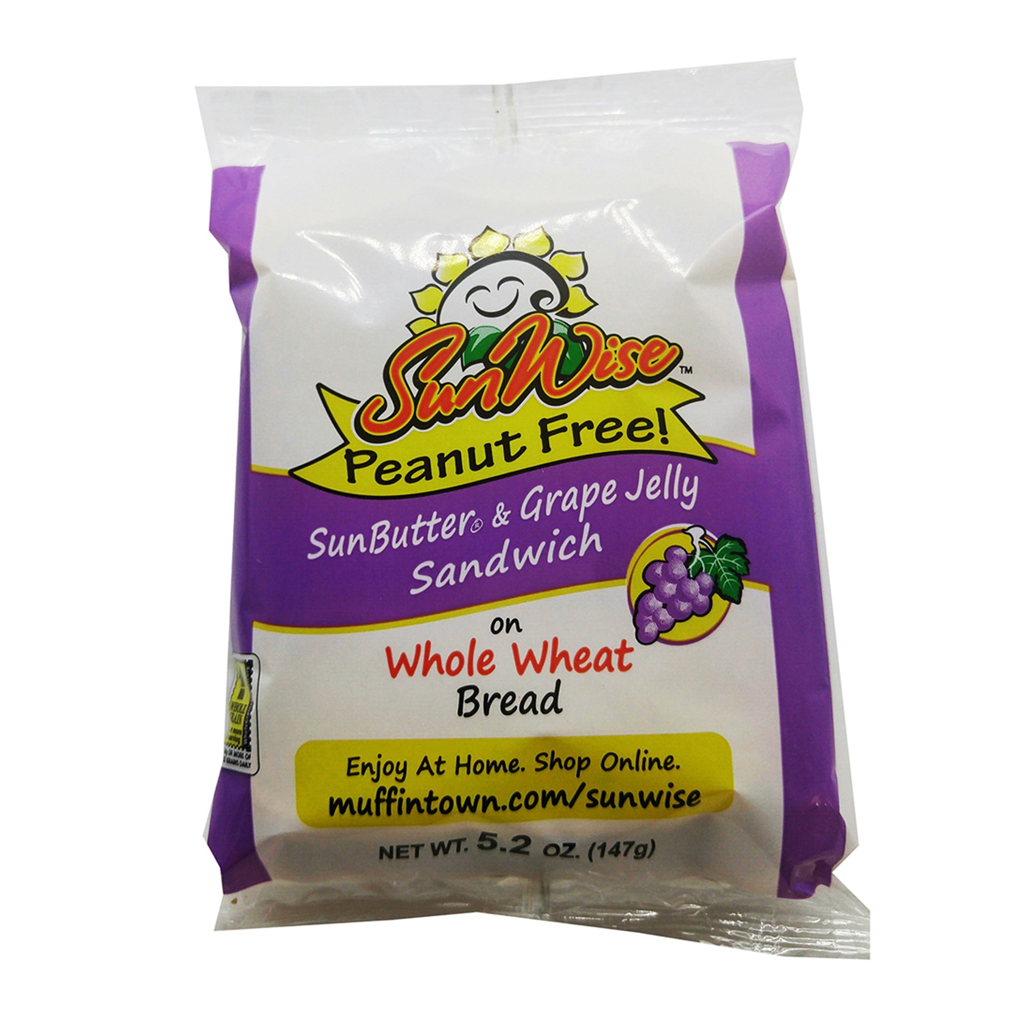 Sunbutter Grape Sandwich 5.2 Ounce Size - 48 Per Case.