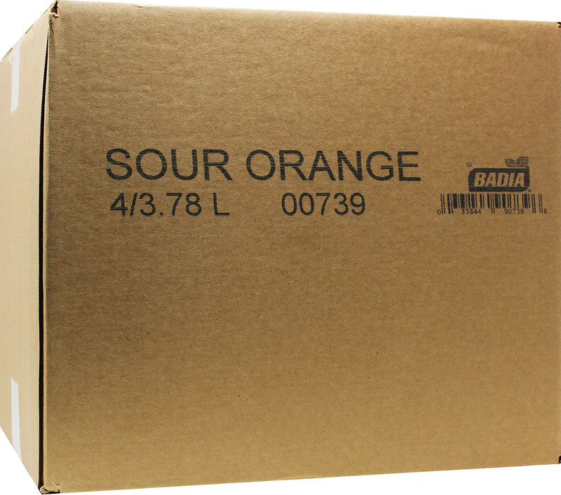 Badia Orange Bitter Naranja Agria 128 Ounce Size - 4 Per Case.