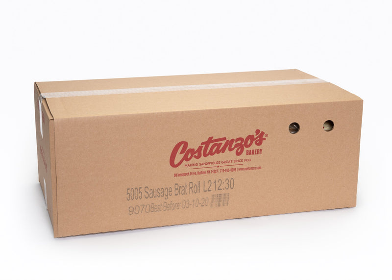 Costanzo's Bakery Sausage Brat Roll 63 Grams Each - 72 Per Case.